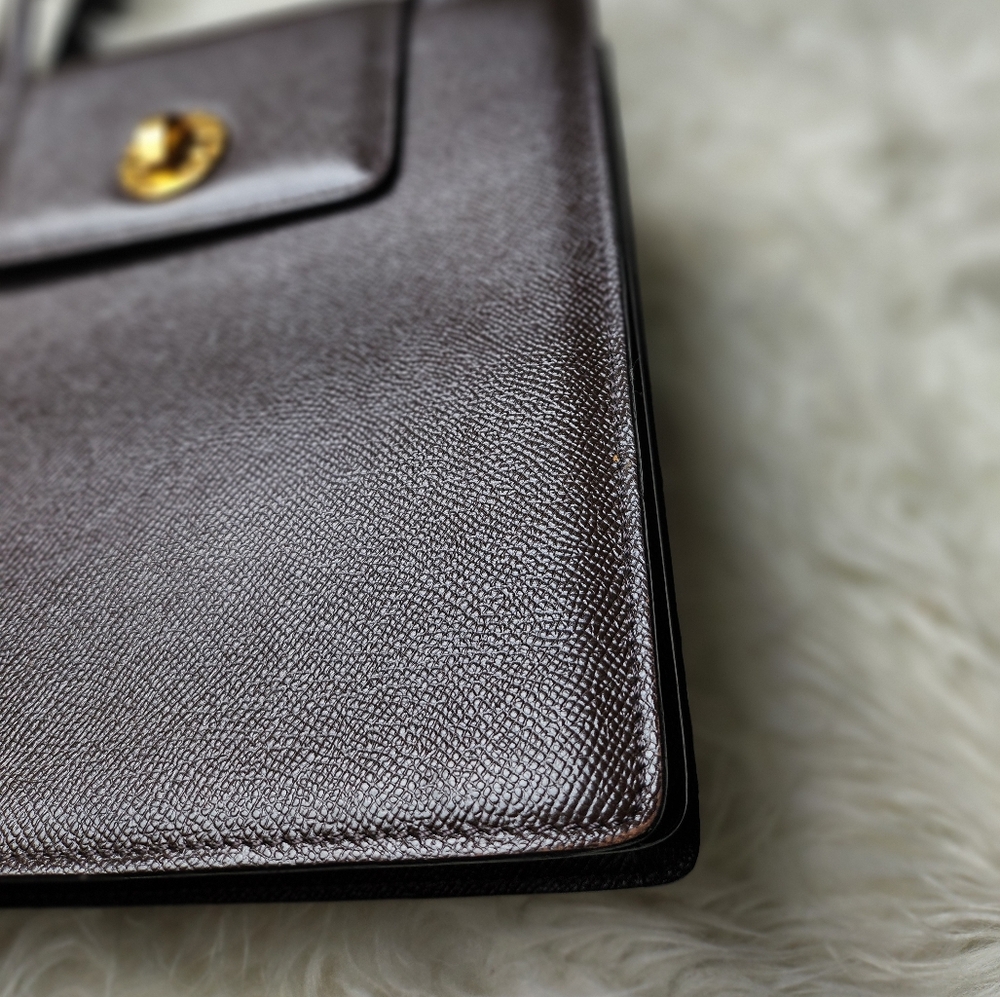 BVLGARI Black/Brown 100% Leather Shoulder Bag - Picture 16 of 16